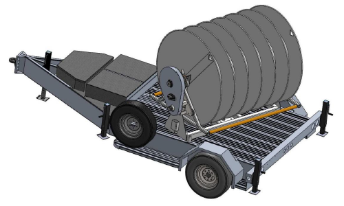 Turret Design Cargo Bed Trailer