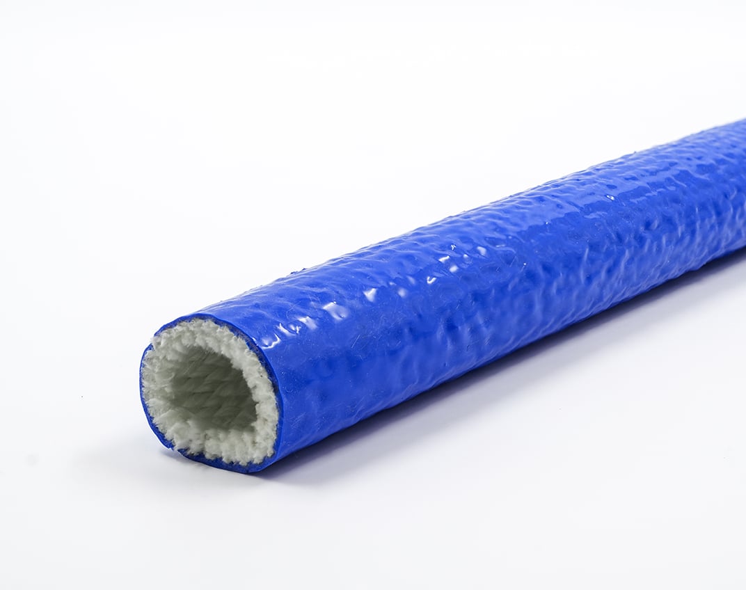 Heavy-Duty Blue Silicone Fiberglass Ultra-Sleeve High Temperature Sleeving 3QV_Web